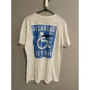 CMBT Disabled Veteran Military Soldier Army USA T-Shirt,‎ Unisex Tee Large